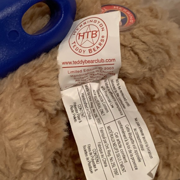 🧸 HERRINGTON TEDDY BEARS - 2003 HOLIDAY HUGS THE TEDDY BEAR #811/960 🧸 - Picture 7 of 11